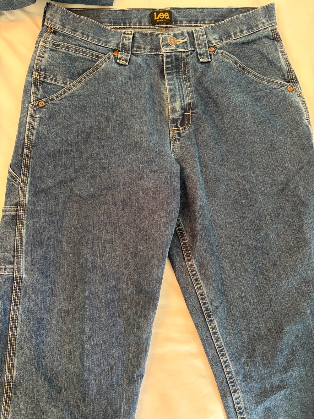 Lee Relaxed Fit Denim Carpenter Jeans - Blue